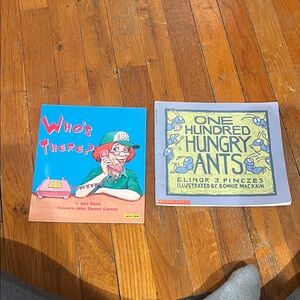 Children's Book Set: Who's There? & One Hundred Hungry Ants
